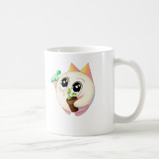 かわいい猫の植物愛好家キャラクターマグ コーヒーマグカップ