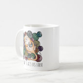 かわいい猫の毛糸の天国 編み物用ウール ニッターズ コーヒーマグカップ (正面左)
