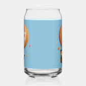 かわいい猫の気球 ファンタジー・アート ガラス缶 (右)