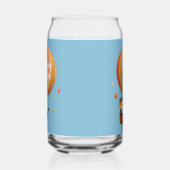 かわいい猫の気球 ファンタジー・アート ガラス缶 (左)