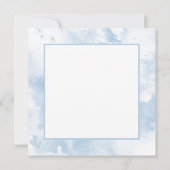 かわいい猫の水彩クリスマスカード カード (裏面)