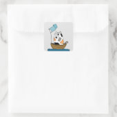 かわいい猫の海賊 スクエアシール (バッグ)