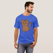 かわいい猫の漫画・アニメの猫の少年 Tシャツ (正面フル)
