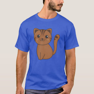 かわいい猫の漫画・アニメの猫の少年 Tシャツ