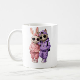 かわいい猫の画像がプリントされたマグカップ コーヒーマグカップ