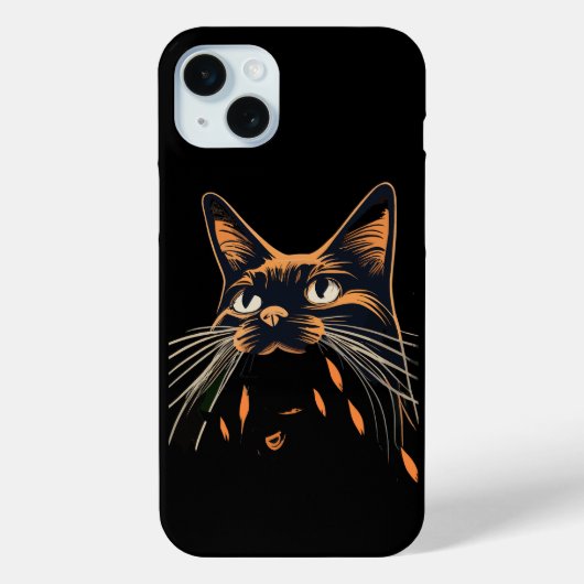 かわいい猫の目撃情報 楽しい猫好きユーモア ジョーク Case-Mate iPhoneケース (裏面)