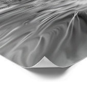 かわいい猫の目顔水彩油絵画芸術 ポスター (角)