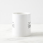 かわいい猫の目 ねむり コーヒーマグカップ (中央)