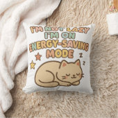 かわいい猫の省エネTシャツ クッション (ブランケット)