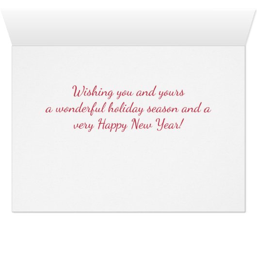 かわいい猫の眠る休日クリスマスカード (内部横(下))