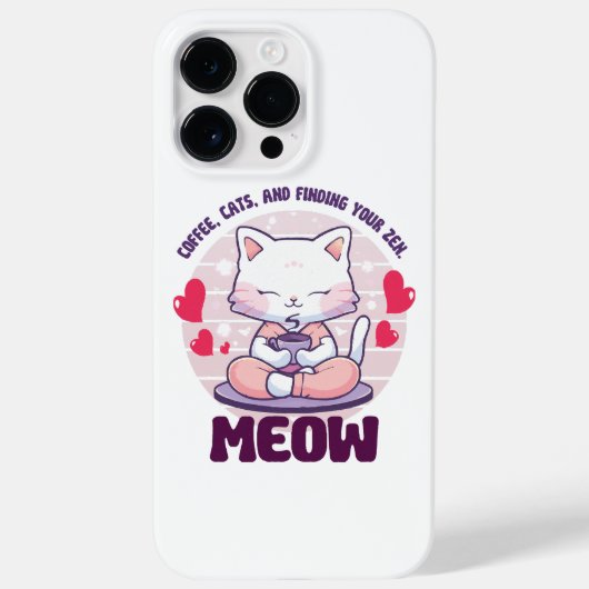 かわいい猫の瞑想 Case-Mate iPhoneケース (裏面)