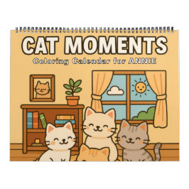 かわいい猫の瞬間ぬりえカレンダー カレンダー