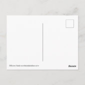 かわいい猫の秋秋かごカボチャ葉書 ポストカード (裏面)