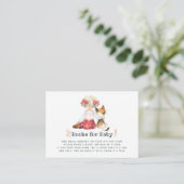 かわいい猫の秋 – 秋赤ちゃんシャワーブックリクエスト エンクロージャーカード (スタンド正面)