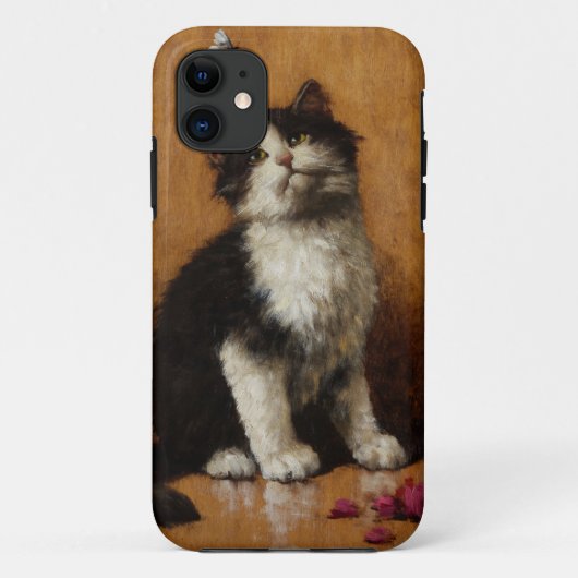 かわいい猫の絵 Case-Mate iPhoneケース (裏面)