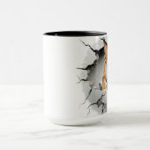 かわいい猫の背景 マグカップ (中央)