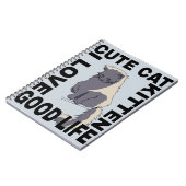 かわいい猫の良い暮らし ノートブック (左側)