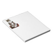 かわいい猫の芸術の灰色の虎猫 ノートパッド (アングル)