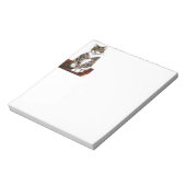 かわいい猫の芸術の灰色の虎猫 ノートパッド (回転)