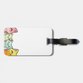 かわいい猫の荷物タグ ラゲッジタグ (裏面横)