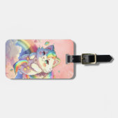 かわいい猫の荷物タグ ラゲッジタグ (正面横)