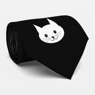 かわいい猫の表面 ネクタイ