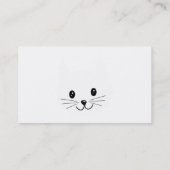 かわいい猫の表面 名刺 (裏面)