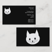 かわいい猫の表面 名刺 (正面/裏面)