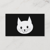 かわいい猫の表面 名刺 (裏面)