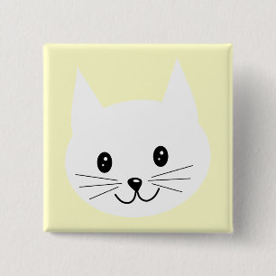 かわいい猫の表面 缶バッジ