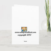 かわいい猫の誕生日カード写真アユーモアのあるート カード (裏面)