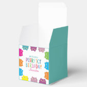 かわいい猫の誕生日ギフトボックス フェイバーボックス (オープン)