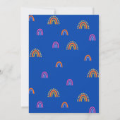 かわいい猫の誕生日パーティーへの招待 招待状 (裏面)