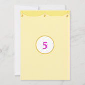 かわいい猫の誕生日パーティーへの招待 招待状 (裏面)