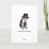 かわいい猫の誕生日 カード (裏面)