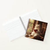 かわいい猫の読書 ノートブック (内部)