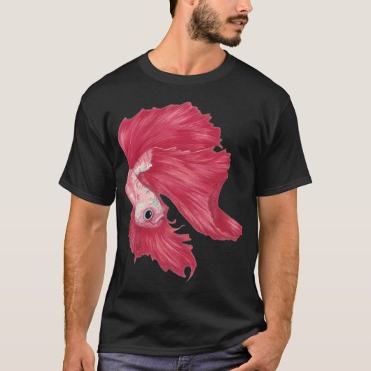 かわいい猫の販売員が新鮮な魚を持っている – adorabile かわいい tシャツ (正面)