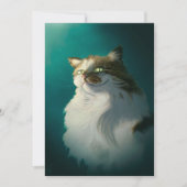 かわいい猫の贈り物おもしろい| Cat For Fanthers Day シーズンカード (正面)