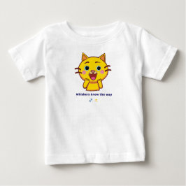 かわいい猫の贈り物を知るヒゲ子供へ ベビーTシャツ