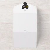 かわいい猫の赤ちゃんシャワーが子猫に伝わる オールインワン招待状 (外側)