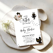 かわいい猫の赤ちゃんシャワーが子猫に伝わる 招待状