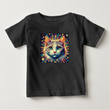 かわいい猫の赤ちゃんTシャツ！