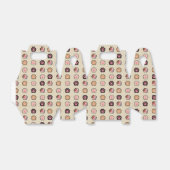 かわいい猫の足のパターン フェイバーボックス (折り畳みなし)