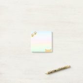 かわいい猫の足 ポストイット (デスク上)