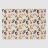 かわいい猫の足 – 継ぎ目のないパターンティッシュペーパー 薄葉紙 (正面)