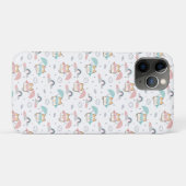 かわいい猫の雨の日パターン  Case-Mate iPhoneケース (裏面(横))