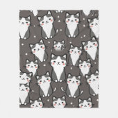 かわいい猫の雰囲気 フリースブランケット (正面)