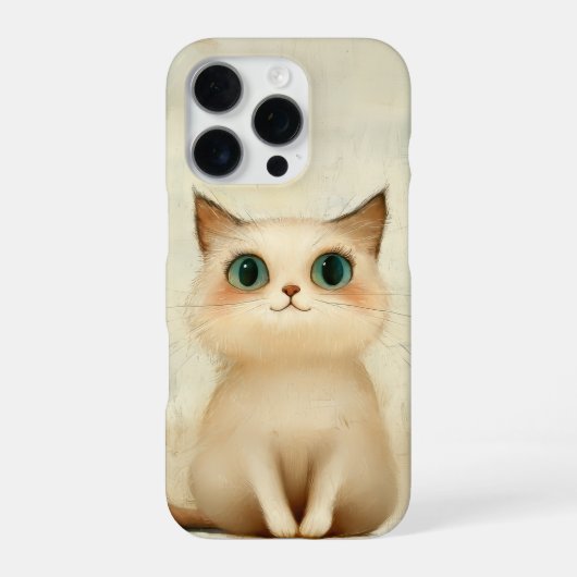 かわいい猫の電話ケース iPhoneケース (裏面)