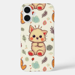 かわいい猫の電話代 iPhone 16ケース