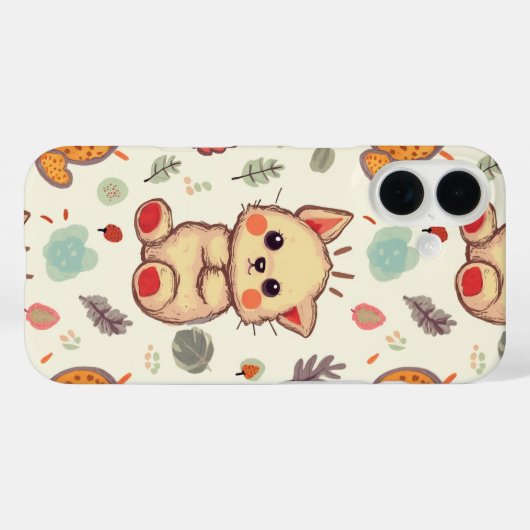 かわいい猫の電話代 Case-Mate iPhoneケース (裏面 (横))